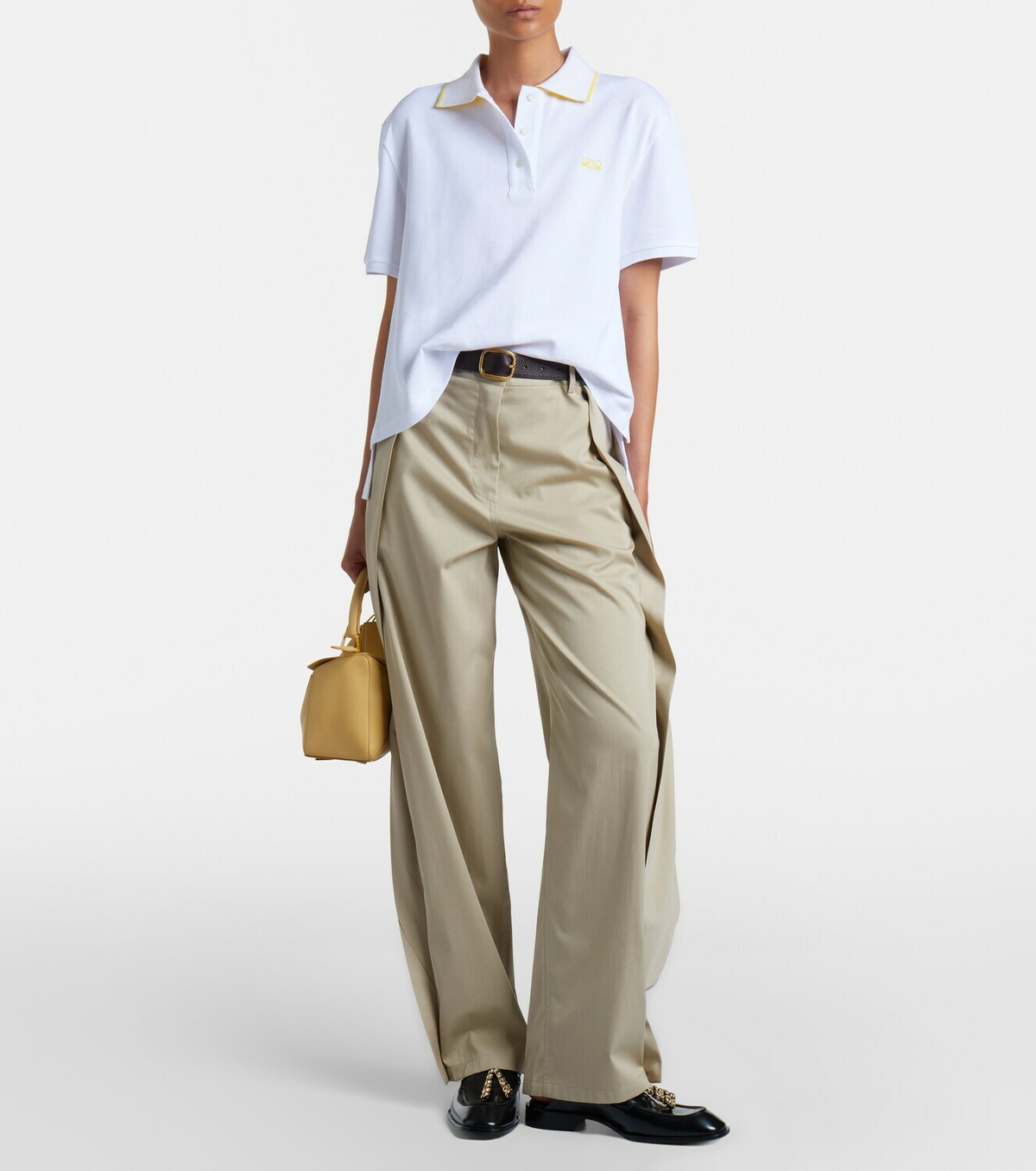 Loewe Double L cotton piqué polo shirt