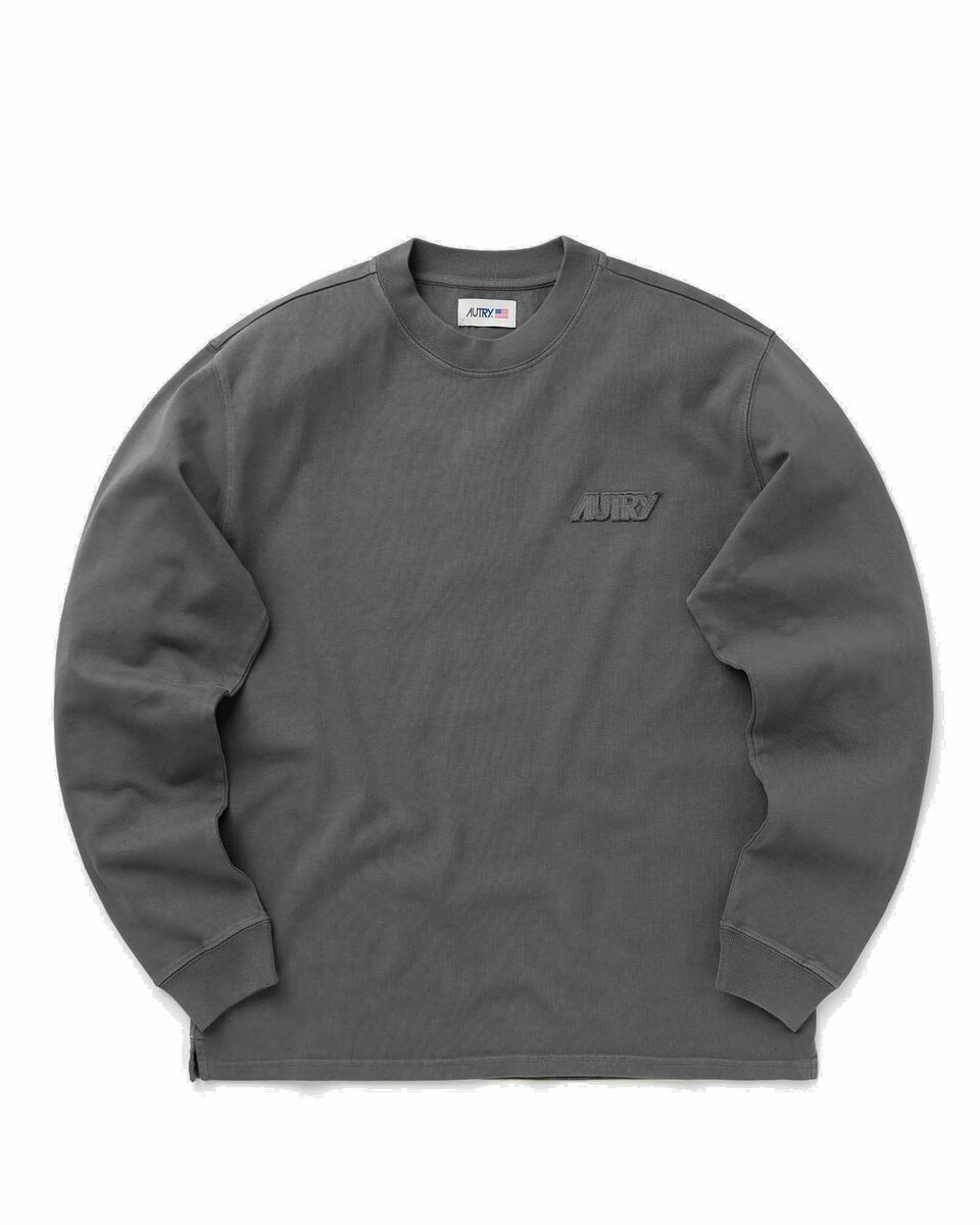 Photo: Autry Action Shoes L/S Tee Main Grey - Mens - Longsleeves