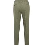 Rubinacci - Tapered Pleated Linen Drawstring Trousers - Green
