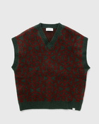 Les Deux Fillip Jacquard Slipover Green/Red - Mens - Vests