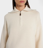 Loro Piana Carezza cashmere polo sweater