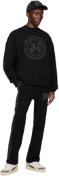 Palm Angels Black Milano Stud Sweatshirt