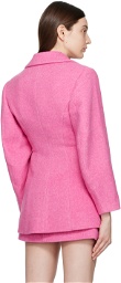 GANNI Pink Suiting Blazer