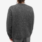 Dries Van Noten Men's Morane Marl Crew Knit in Grey