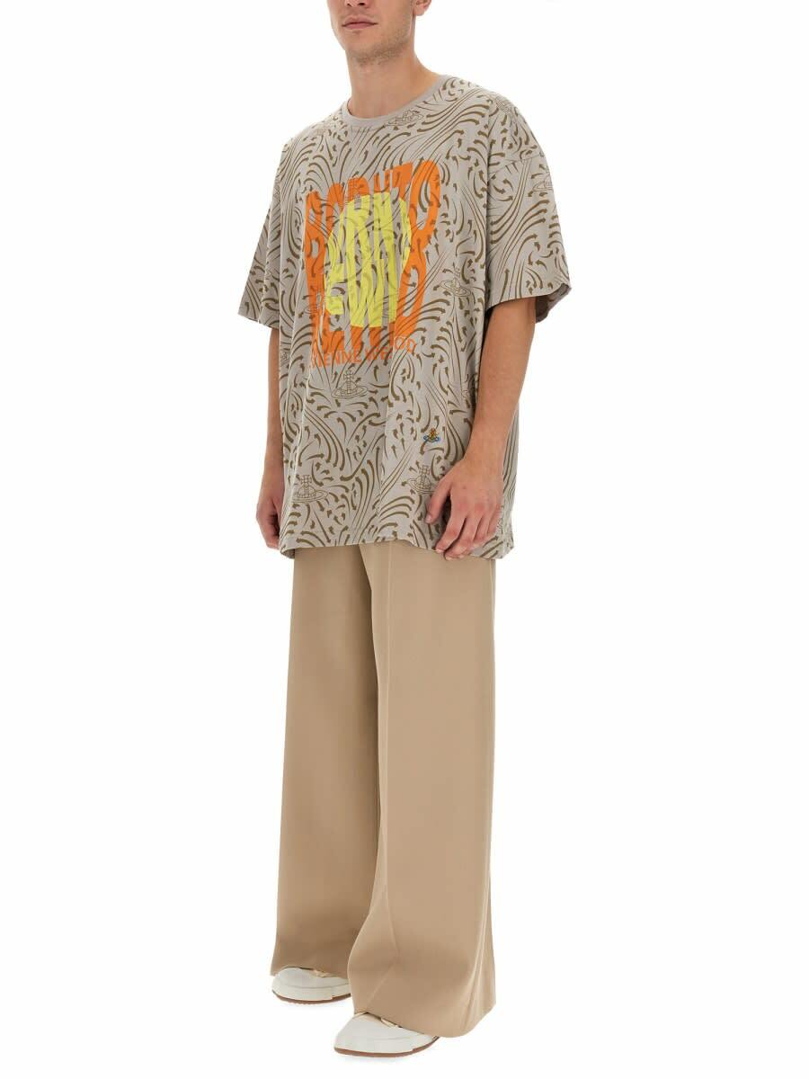 Tシャツ・カットソー VIVIENNE WESTWOOD JERSEY \"BORN TO REWILD\" PRINT T-SHIRT Vivienne Westwood born To Rewild T-shirt Vivienne Westwood