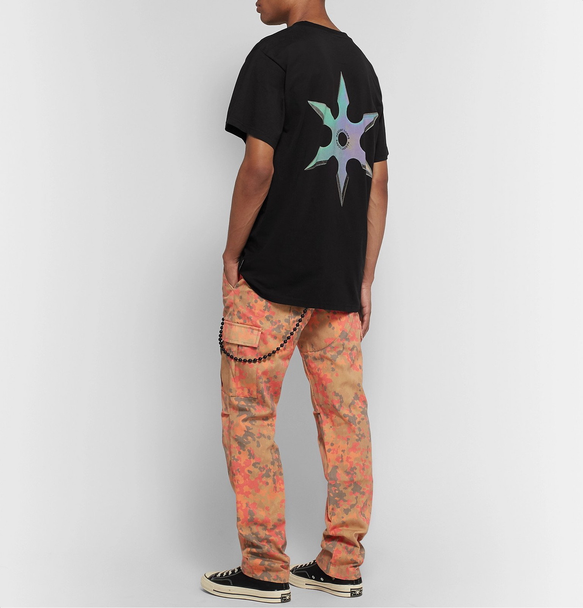 Resort Corps - Printed Cotton-Jersey T-Shirt - Black