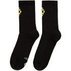 Marcelo Burlon County of Milan Black Cross Short Socks