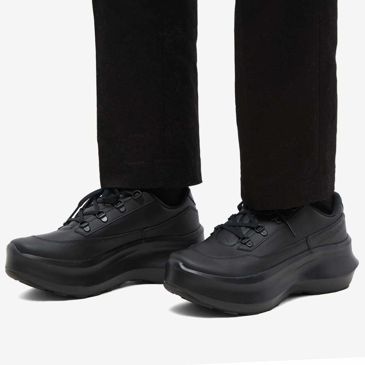 Comme des Garçons X Salomon SR811 Platform Sneakers in Black Comme des ...