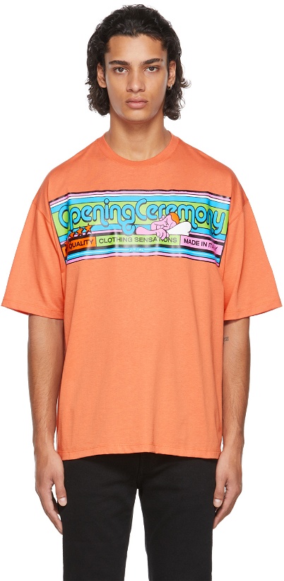 Photo: Opening Ceremony Orange Cartoonish Print T-Shirt
