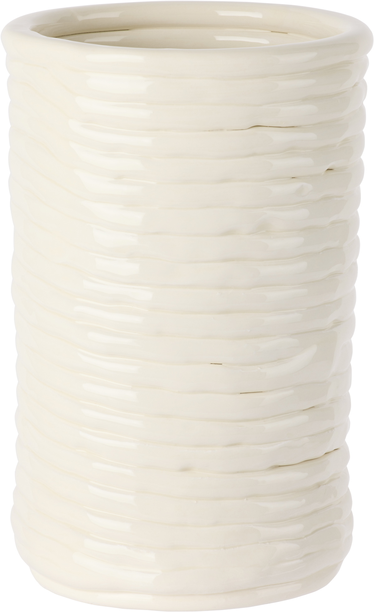 ferm LIVING Off-White Corduroy Vase