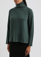 Eileen Fisher Turtleneck Cashmere Jumper Dark Blue