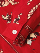 BODE - Stage Coach Bandana-Print Cotton Shirt - Red