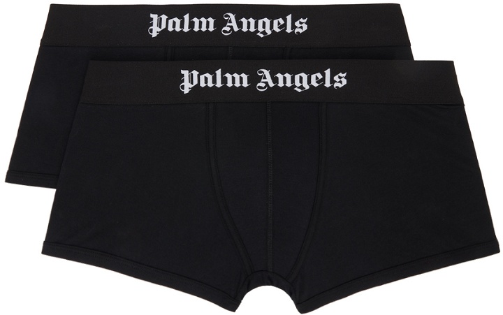 Photo: Palm Angels Two-Pack Black Boxers