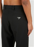 Triangle Plaque Pants in Black