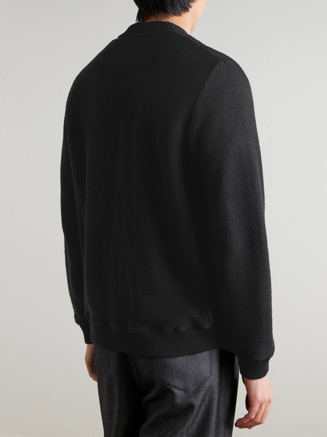 Mr P. - Cotton Cardigan - Black