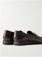 Brioni - Full-Grain Leather Penny Loafers - Brown