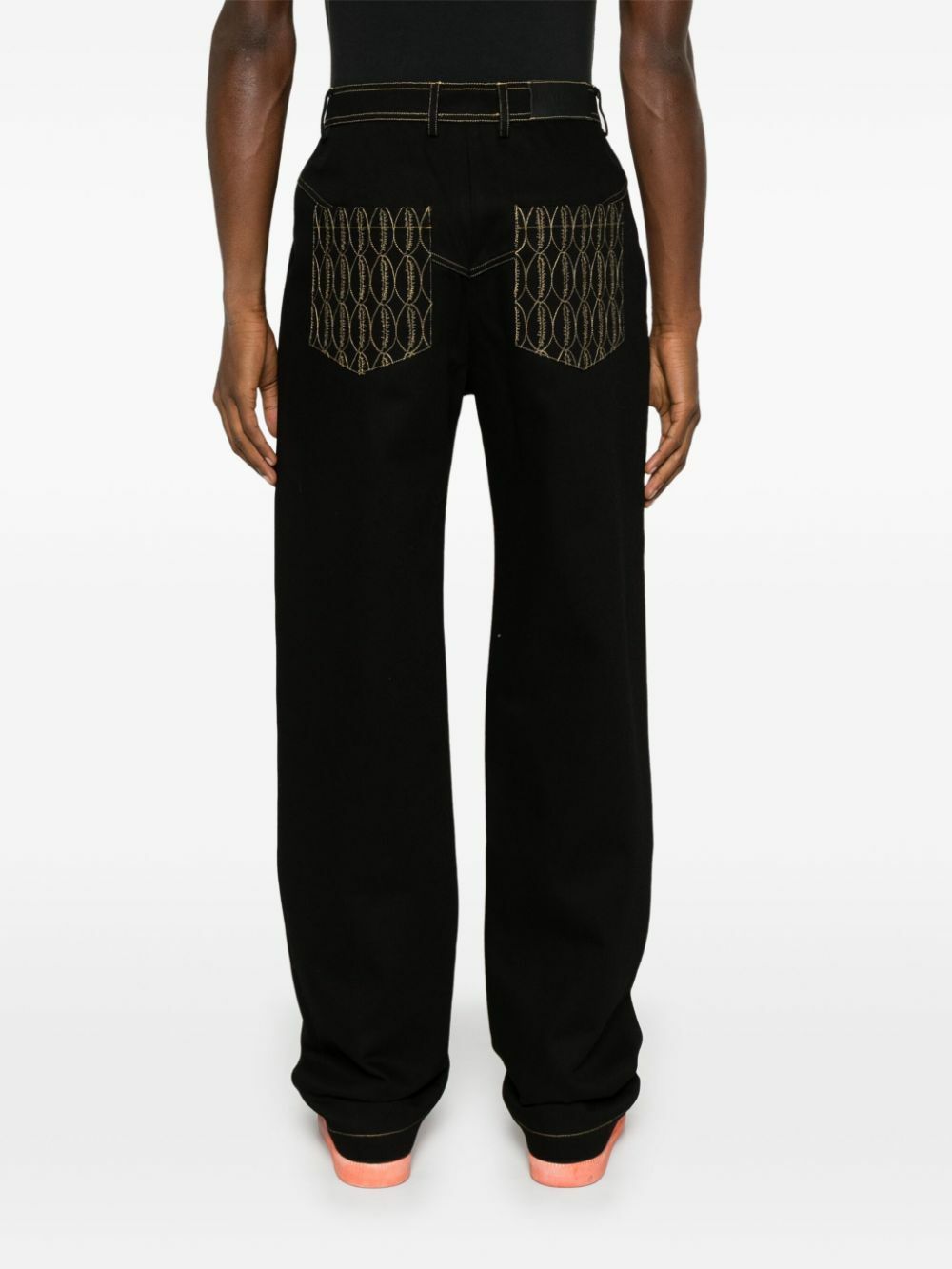 Labrum London Monogram Straight-Leg Jeans