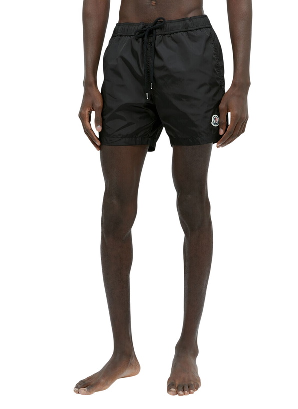 Photo: Moncler Logo Patch Swim Shorts