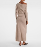 Altuzarra Kasos draped cashmere maxi dress