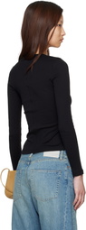 FLORE FLORE Black Jess Longsleeve T-shirt