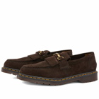 Dr. Martens Men's Adrian Snaffle Loafer in Chocolate Repello Calf Suede