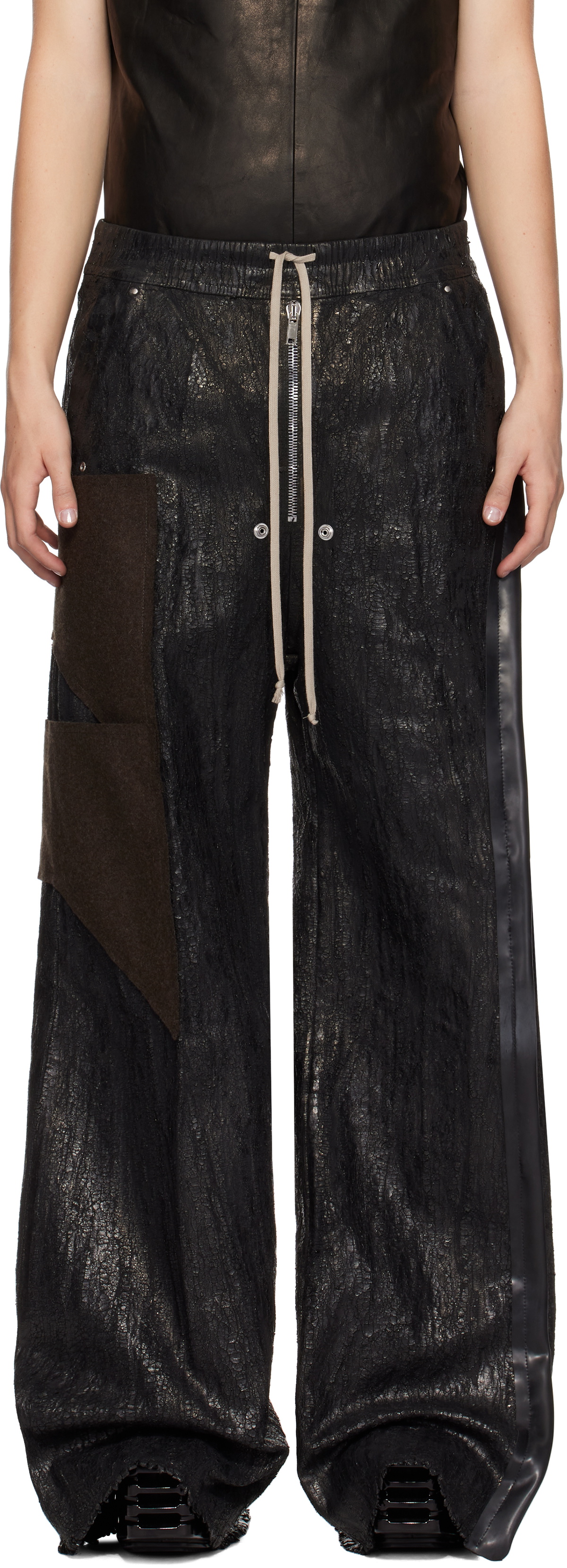 Rick Owens Black Porterville Wide Bela Jeans Rick Owens