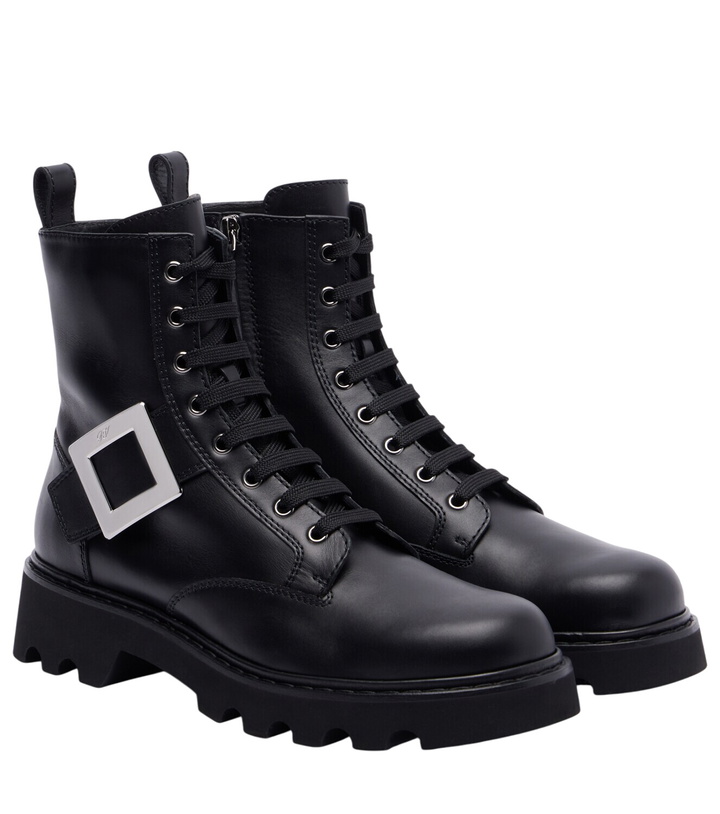 Photo: Roger Vivier Viv Rangers leather ankle boots