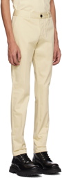 AMI Alexandre Mattiussi Off-White Straight-Fit Trousers