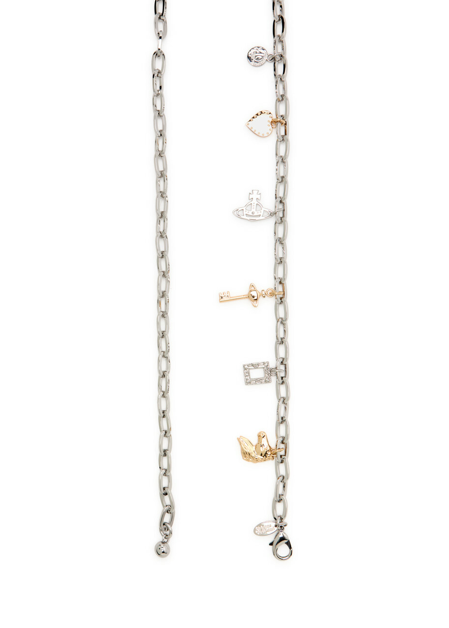 Vivienne Westwood Charm Silver-plated Chain Belt - One Size