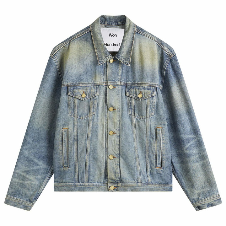 Photo: Won Hundred Men's Liverpool Denim Jacket in Vintage Tinted Blue