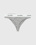 Sporty & Rich Serif Logo Thong Grey - Womens - Panties