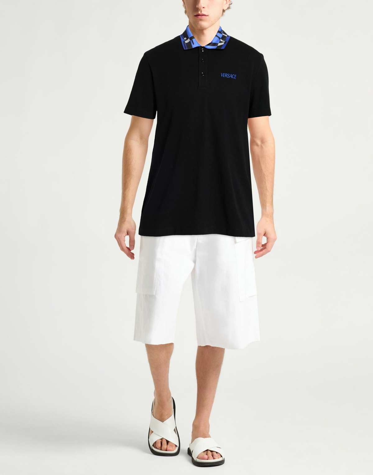Versace Mens Polo shirt in Black