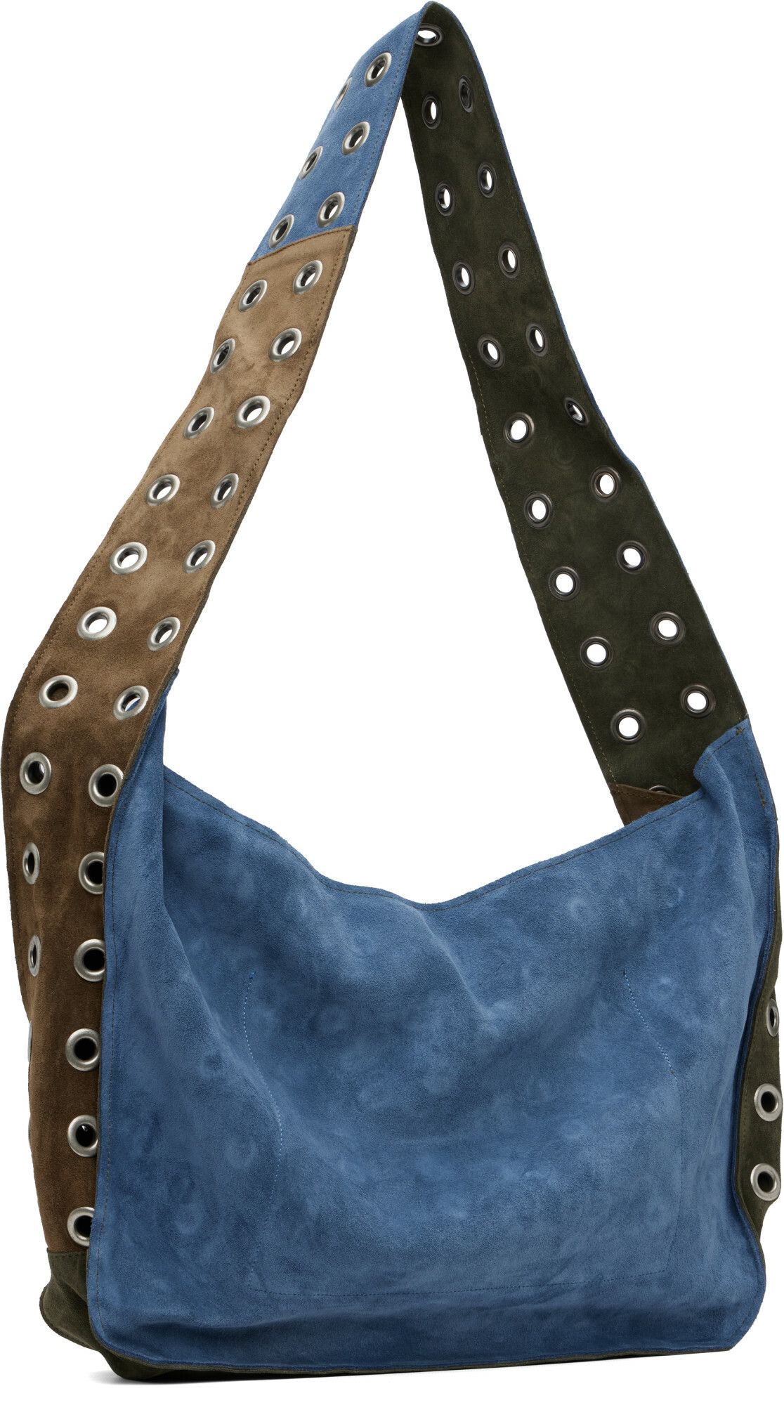 SC103 Khaki & Blue Record Messenger Bag