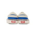 Vans Blue and White Striped Era 95 DX Sneakers