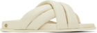 ANINE BING Off-White Lizzie Sandals