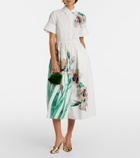Erdem Bloom Micro velvet top-handle bag