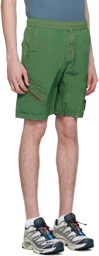 Stone Island Green Drawstring Shorts