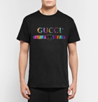 Gucci - Logo-Print Cotton-Jersey T-Shirt - Men - Black