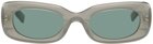 MCQ Green Oval Sunglasses