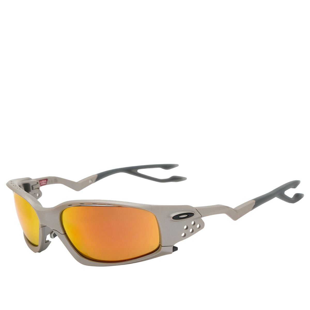 Oakley Plantaris SQ Sunglasses in Titanium/Prizm Ruby 