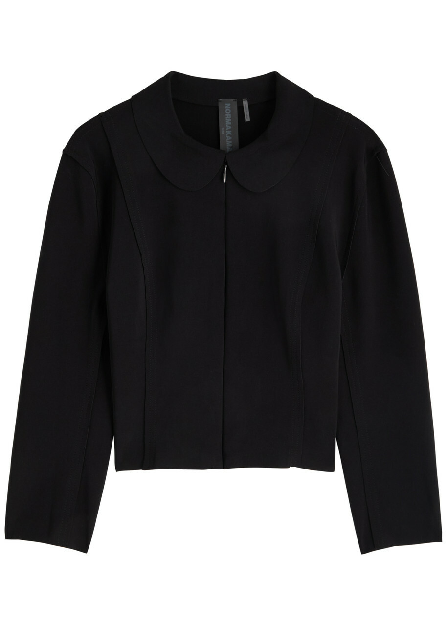Norma Kamali Girl Stretch-jersey Jacket Black