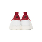 Golden Goose White and Red Starter Sneakers