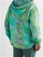 Camp High - Tie-Dyed Cotton-Blend Hoodie - Green