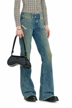 Diesel Bootcut Jeans Low Waist D-Hush - Jeans Womens in Blue