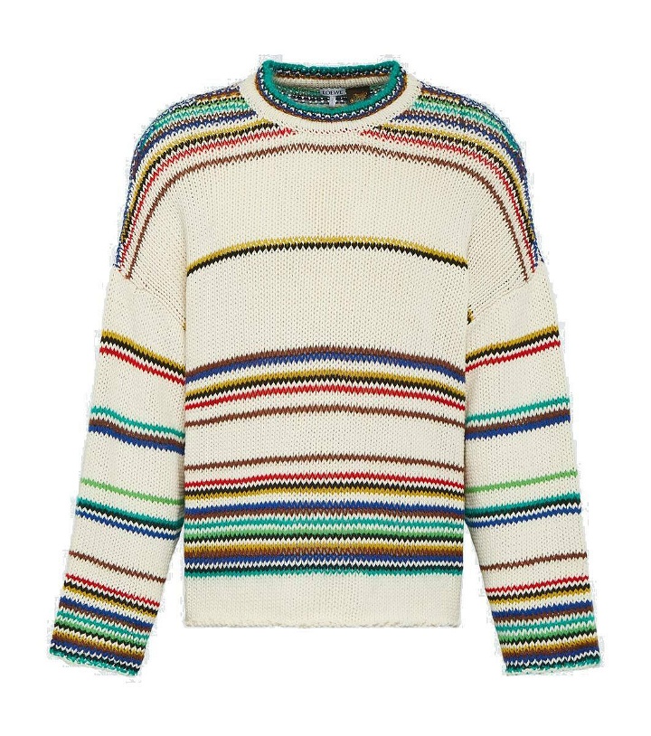 Photo: Loewe Paula's Ibiza striped cotton-blend sweater