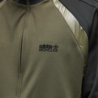 Moncler Men's x adidas Originals Zip Up Knit Track Jacket in Black/Olive