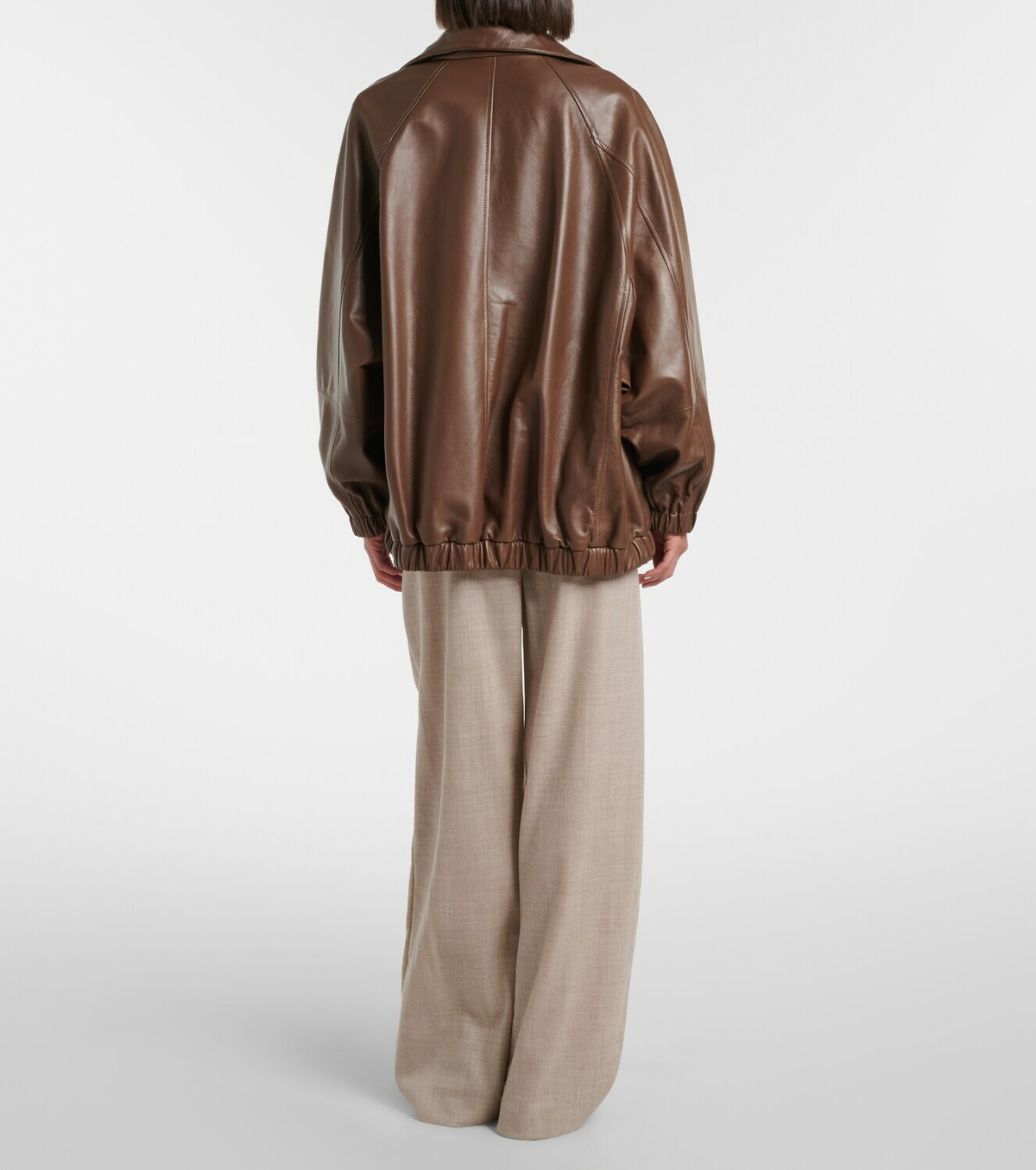 Brunello Cucinelli Monili virgin wool wide-leg pants