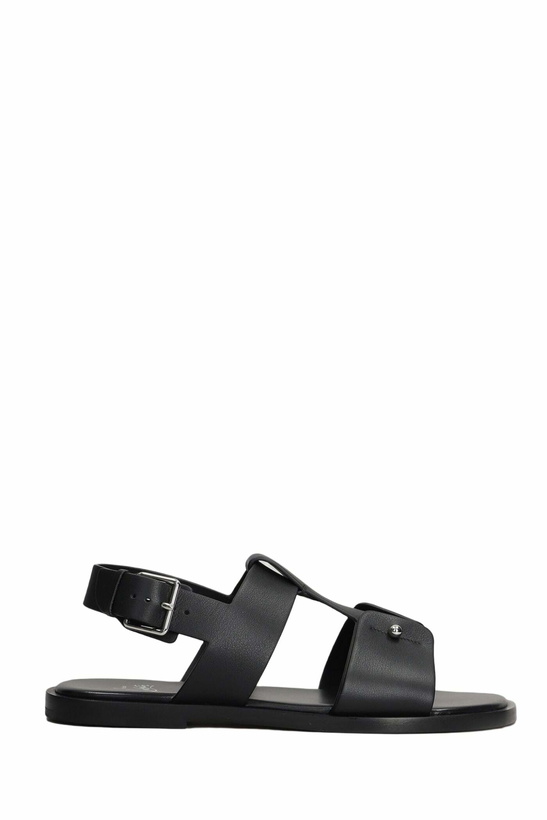 Photo: Christian Louboutin Chambeliss Sandal Flats In Black Leather