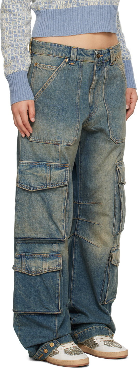 Golden Goose Blue Distressed Jeans
