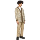 Clot White and Brown Leopard Gui Jacket